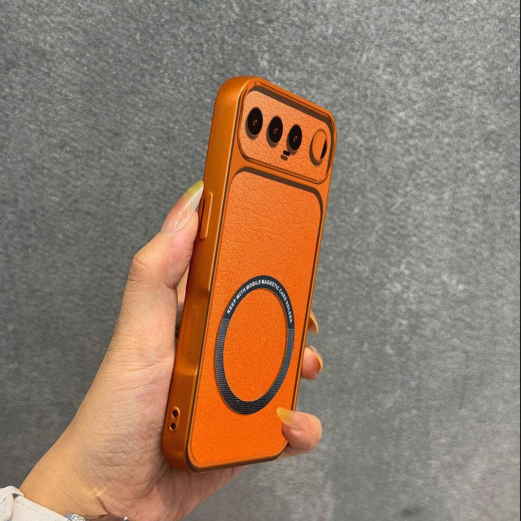 Upgraded Big Lens Protection Case for Realme 16 5G Luxury Leather Casing with Magnetic Ring