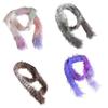 Knit Long Choker Furry Scarf for Women Harajuku Style for Jeans or Dresses