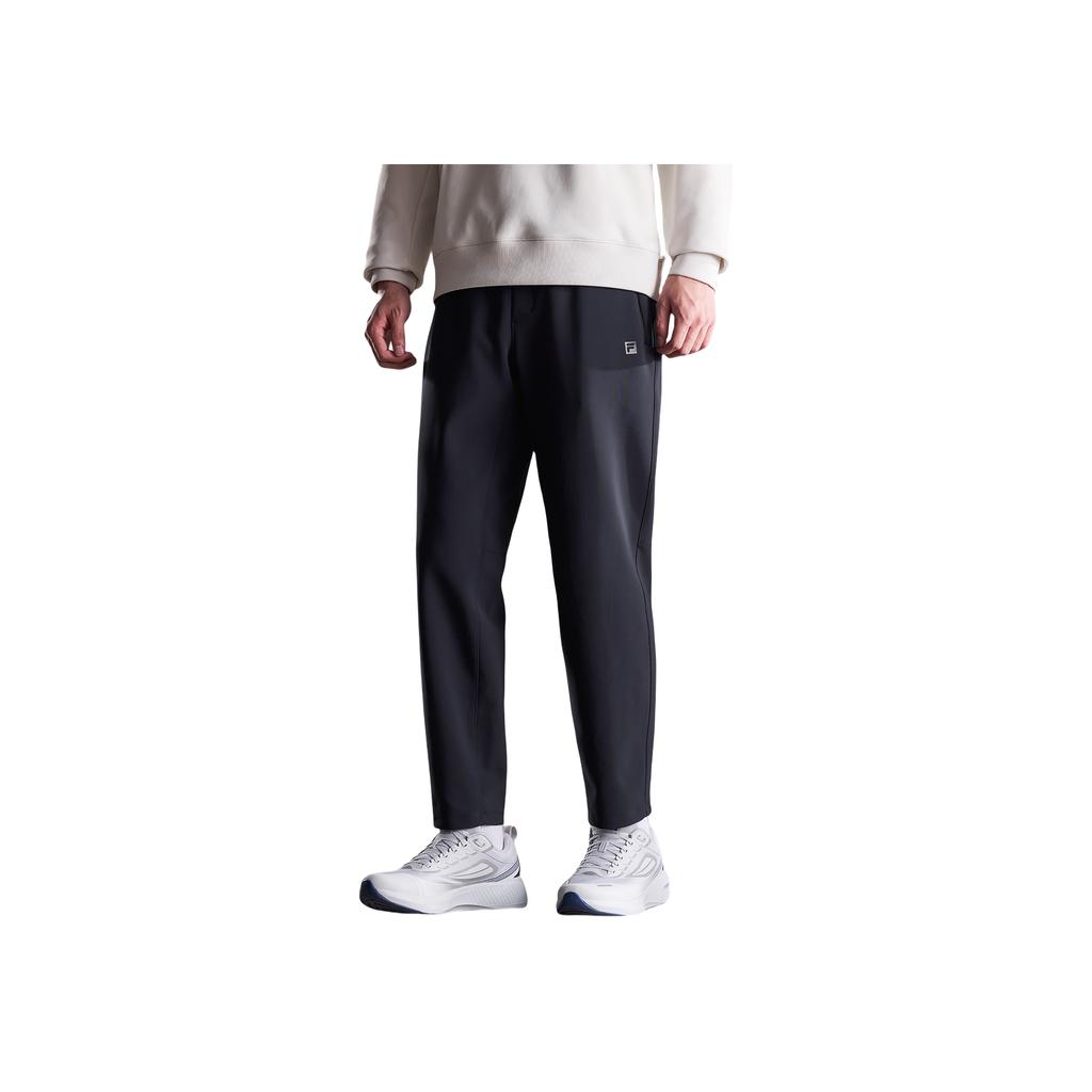 FILA A.P. Minimalist Fashion Solid Color Versatile Straight Leg Knit Sports Pants Men bottoms A11M541603F-BK