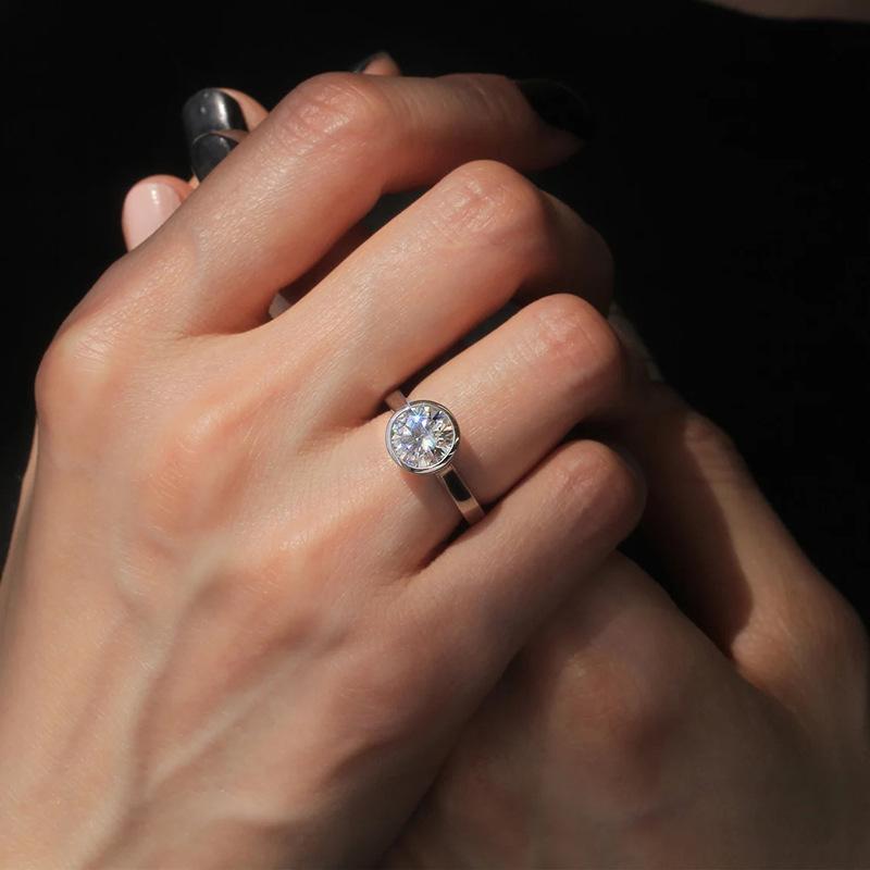 Simple Atmospheric Ring, Geometric Round All-Inclusive Fashion Ring