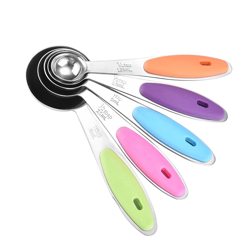 10 Stück Messbecher und Löffel Set Backbecher und Löffel mit Skala