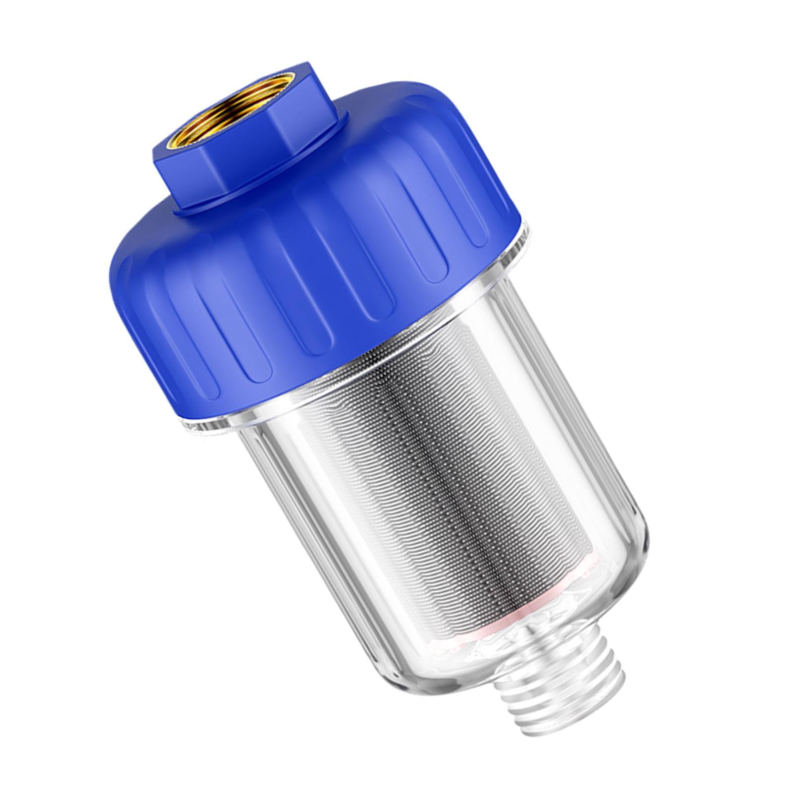 

Высокоэффективный электрический водонагреватель Предварительный фильтр для удаления примесей Насадка для душа Стиральная машина Кран Сетчатый фильтр от накипи синий