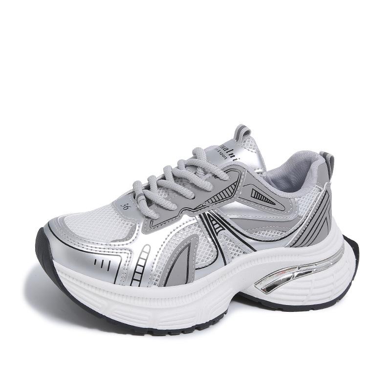 New dad shoes women's summer student sports running shoes casual shoes with heightened thick soles