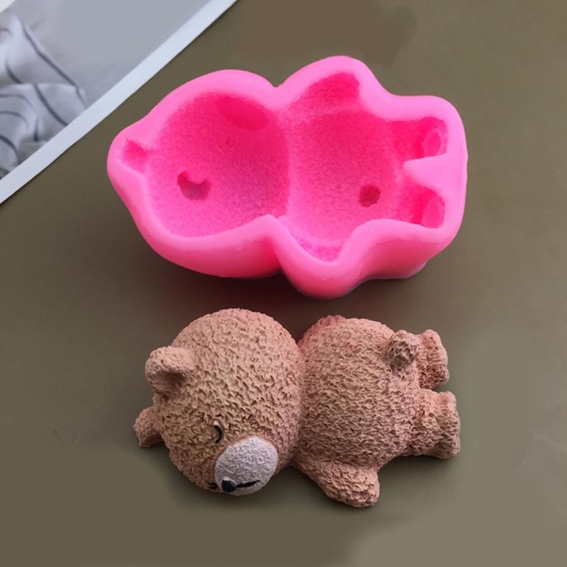 High Temperatures Resistant Silicone Chocolate Mould Bear Shaped Mousse Cake Molds Dessert Baking Accessories