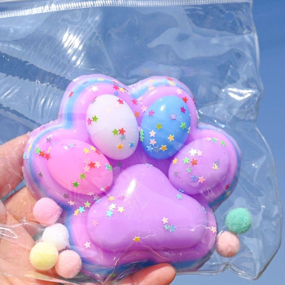 

Kneading Cartoon Fidget Toy Soft Cat Paw Pinch Toy Funny Cat Paw Squeeze Toy Practical Jokes Style 9