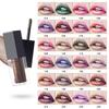 Perlglanz-Lippenstift, lang anhaltender, hochpigmentierter Lipgloss, matter, flüssiger Lipgloss, Antihaft-Becher, roter, leicht zu färbender Lippenstift für das tägliche Make-up von Frauen