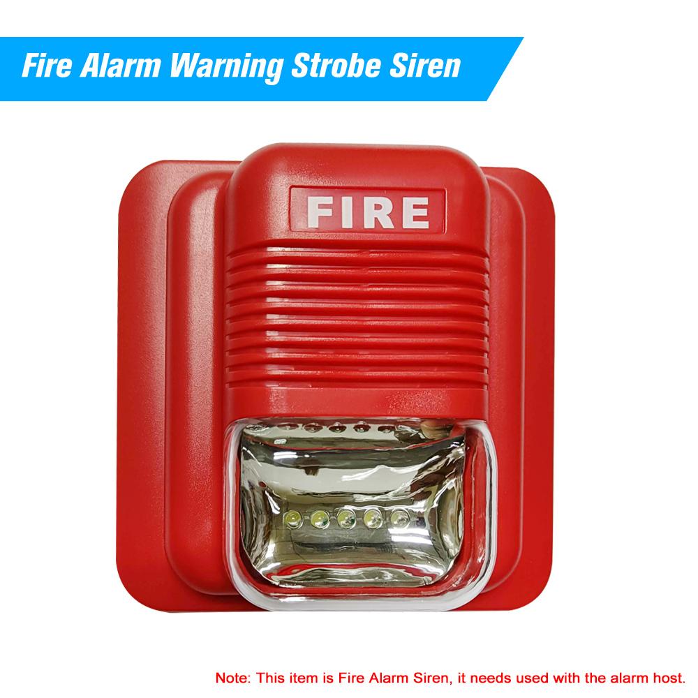 Alarm Warning Strobe Siren Horn Sound & Strobe Alert Security System for   Hotel Restaurant