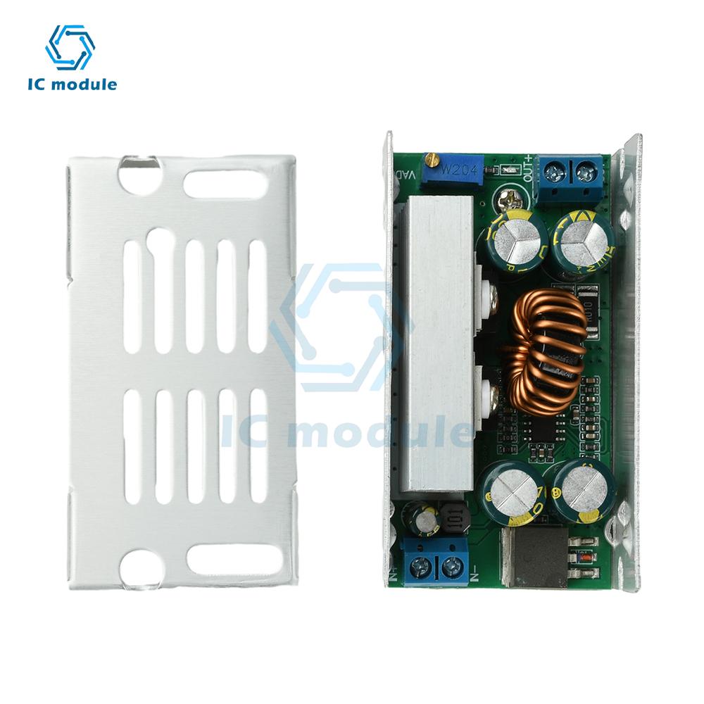 15A 200W DC-DC Adjustable Buck Converter Module 8-55V to 1-35V Output High Power Voltage Regulator with Aluminum Shell