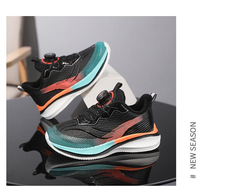 2025 Kids' Red Rabbit Winter Running Shoes: Warm, Lightweight, Velvet-Lined Leather Sneakers