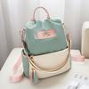 Schoolbag Oxford Cloth Backpack Women's 1011 New Trendy Korean Version Fashion Versatile Anti-theft Student Schoolbag Travel Canvas Backpack