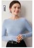 Women's Striped 100% Cashmere Round Neck Sweater - Autumn/Winter Collection