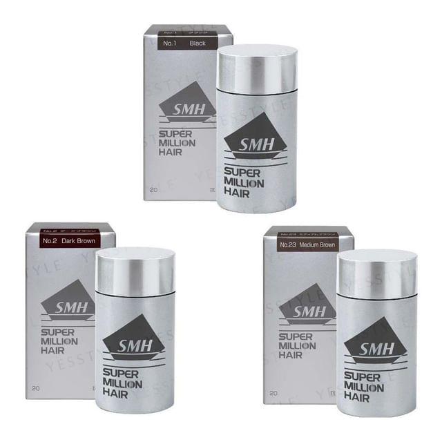 SUPER MILLION HAIR - Кератиновые волокна для волос 01 Black - 20g