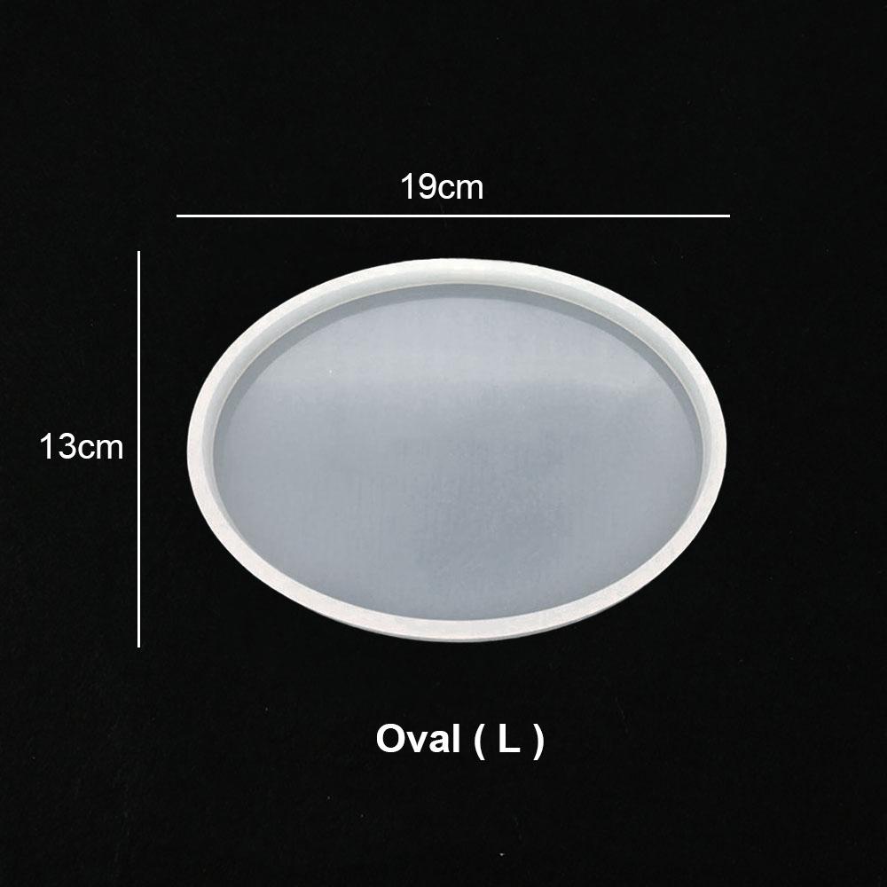 Silicone for DIY Coaster Resin Epoxy Mold Cup Mat Tray Tea Coaster Resin Molds Silicone Wine Glass Coasters Clay Plate Mould