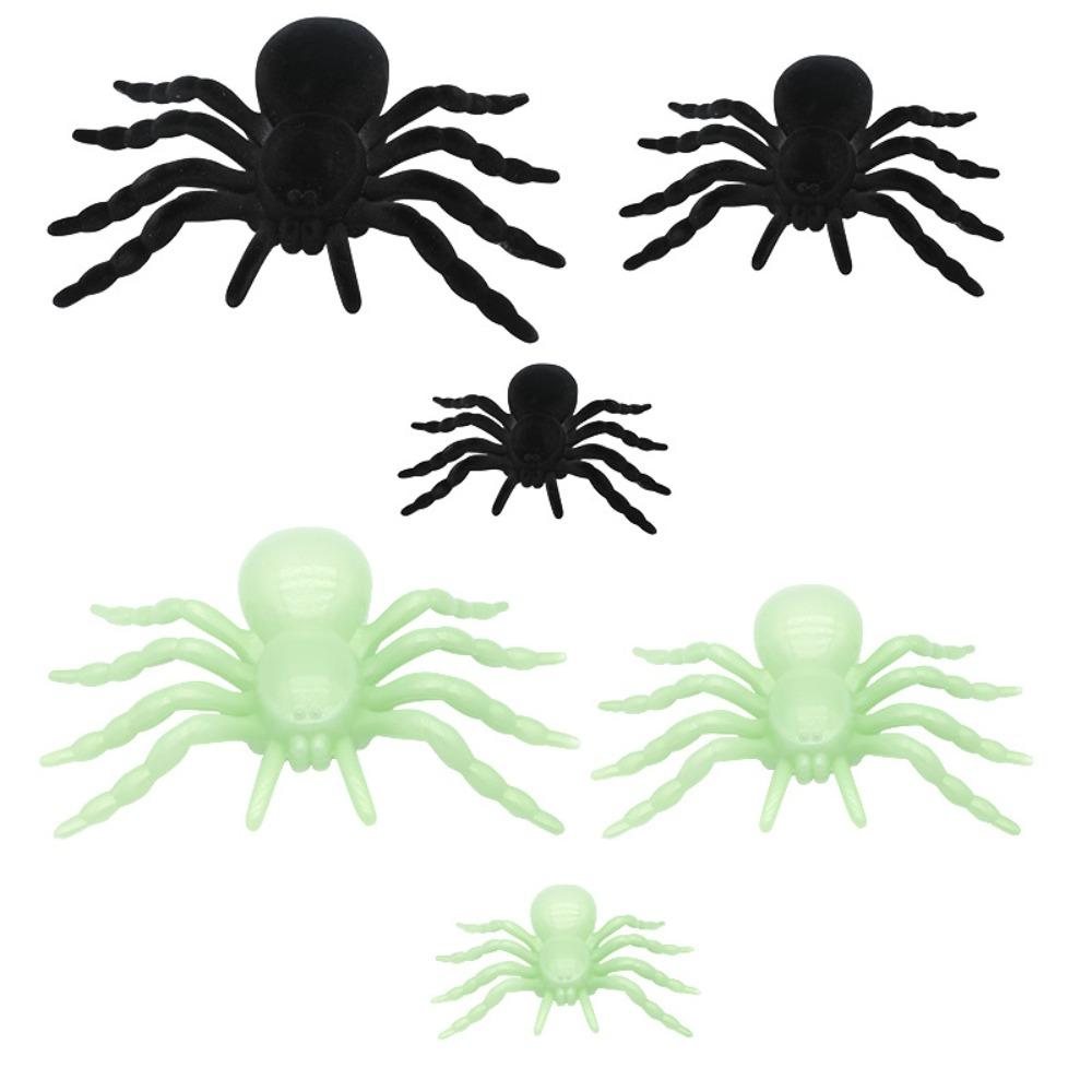 Halloween Plush Spider, Fluorescent Spider, Black Spider, Scene Decoration Props, Haunted House Prank Gifts