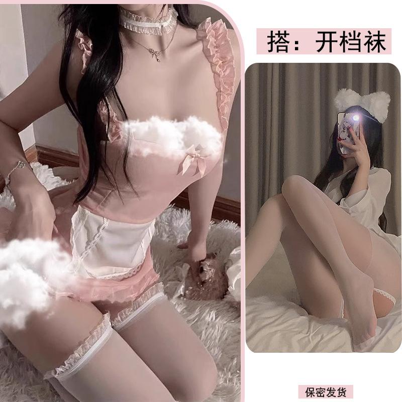Suspender lingerie little maid pure lust lace suit sexy advanced girl nightdress cosplay woman