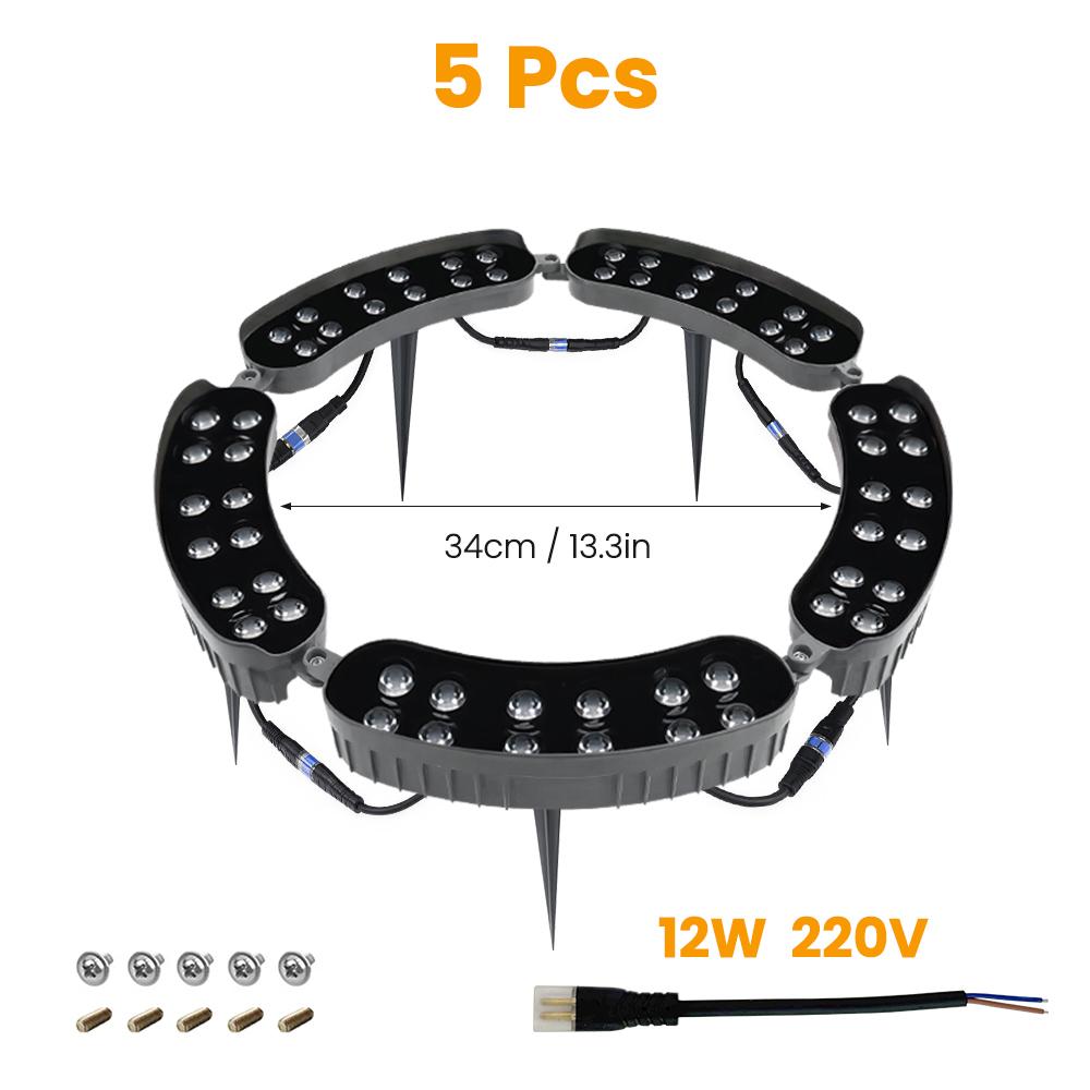 

Outdoor Ring Tree Light AC220V LED Waterproof Palm Tree Uplighting Landscape Lighting with Adjustable Tree Rings Garden Yard