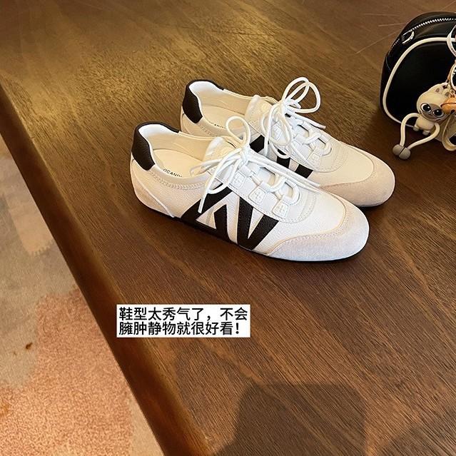 Sheepskin version~ Summer and autumn runaway is not tired, the inner height of the feet is increased, retro ballet training shoes 2025 summer casual F