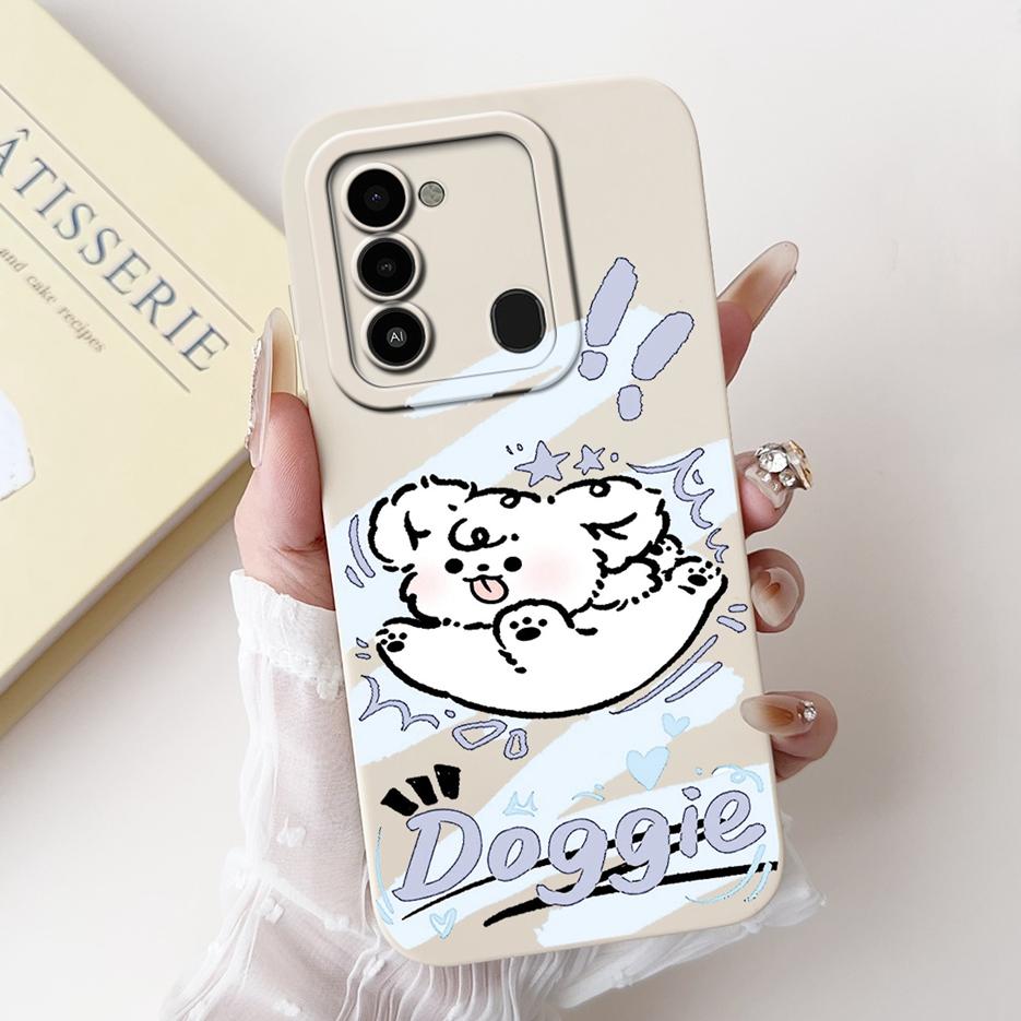 For Tecno Spark Go 2022 Case KG5 KG5h Cute Panda Cartoon Cover For Tecno Spark 8C Spark8C KG5k KG5j Phone Case Soft Fundas Coque