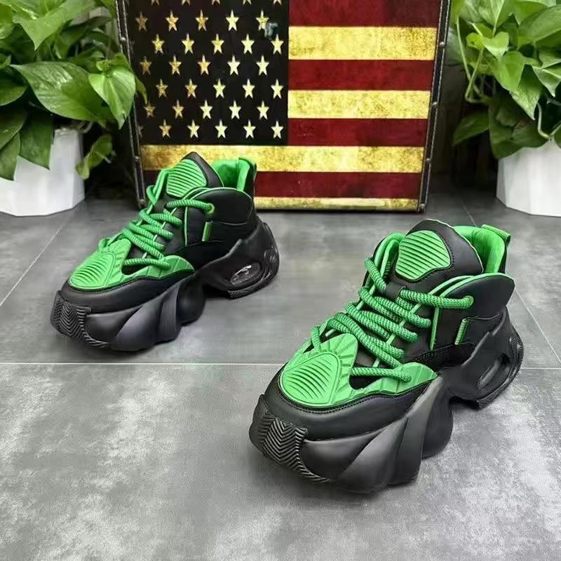 

Модная дизайнерская мужская обувь весна осень удобные мужские толстые кроссовки на платформе модная повседневная обувь спортивные кроссовки теннис 44