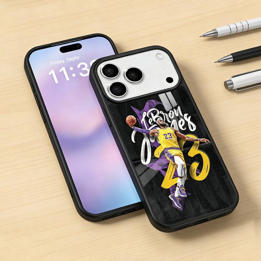 L-Lebron James 23 Phone Case For iPhone17,16,15,14,13,12,Pro,Max,Magnetic For Magsafe Wireless Charging