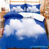 White Cloud Duvet Cover Set Comforter Cover Twin Full King Size For Kids Teens Adults Bedroom Decor Bedding Set With Pillowcase