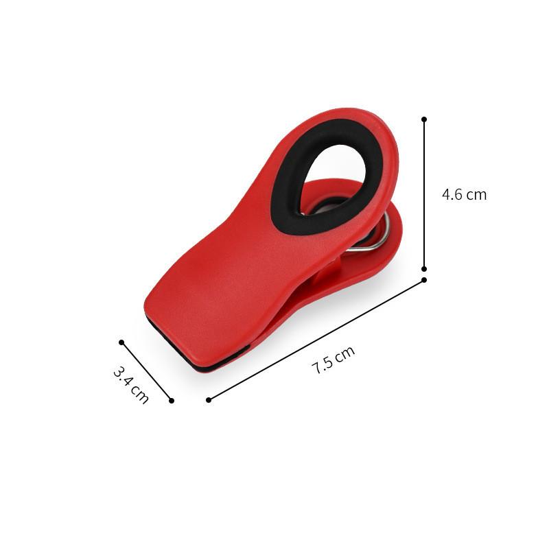 Refrigerator Magnetic Clip Food Grade Strong Magnet Memo Note Magnet красный