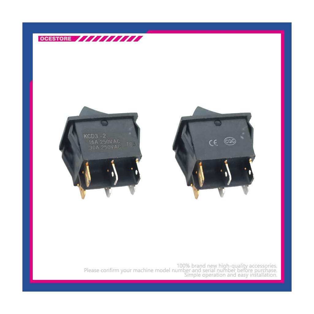 OCESTORE 2Pcs for Boat Rocker Switch AC 16A/250V 20A/125V Double Light 6 Pin SPST ON/Off 2 Way Boat Rocker Switch