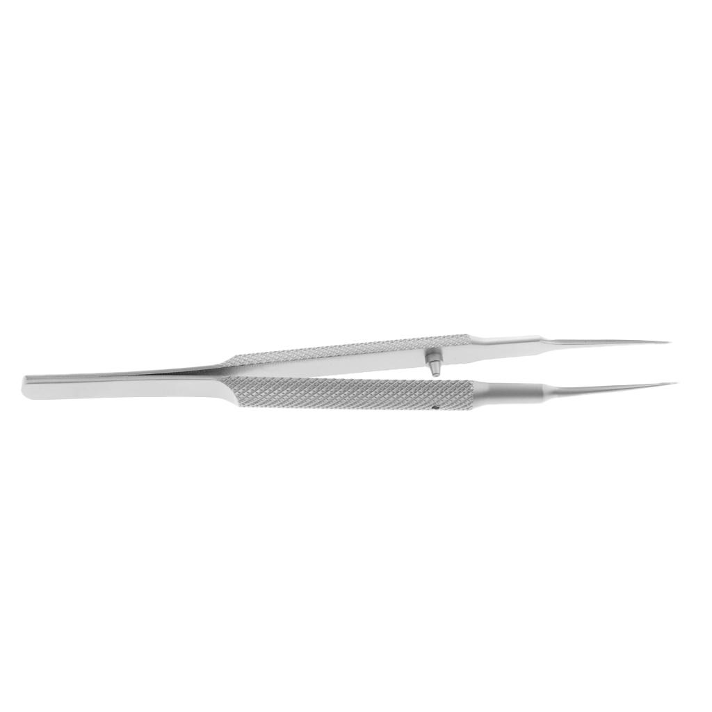 11cm Fine Tip Tweezers for Splinter Removal, Cellphone Repair, Ophthalmic Eye Instrument Stainless
