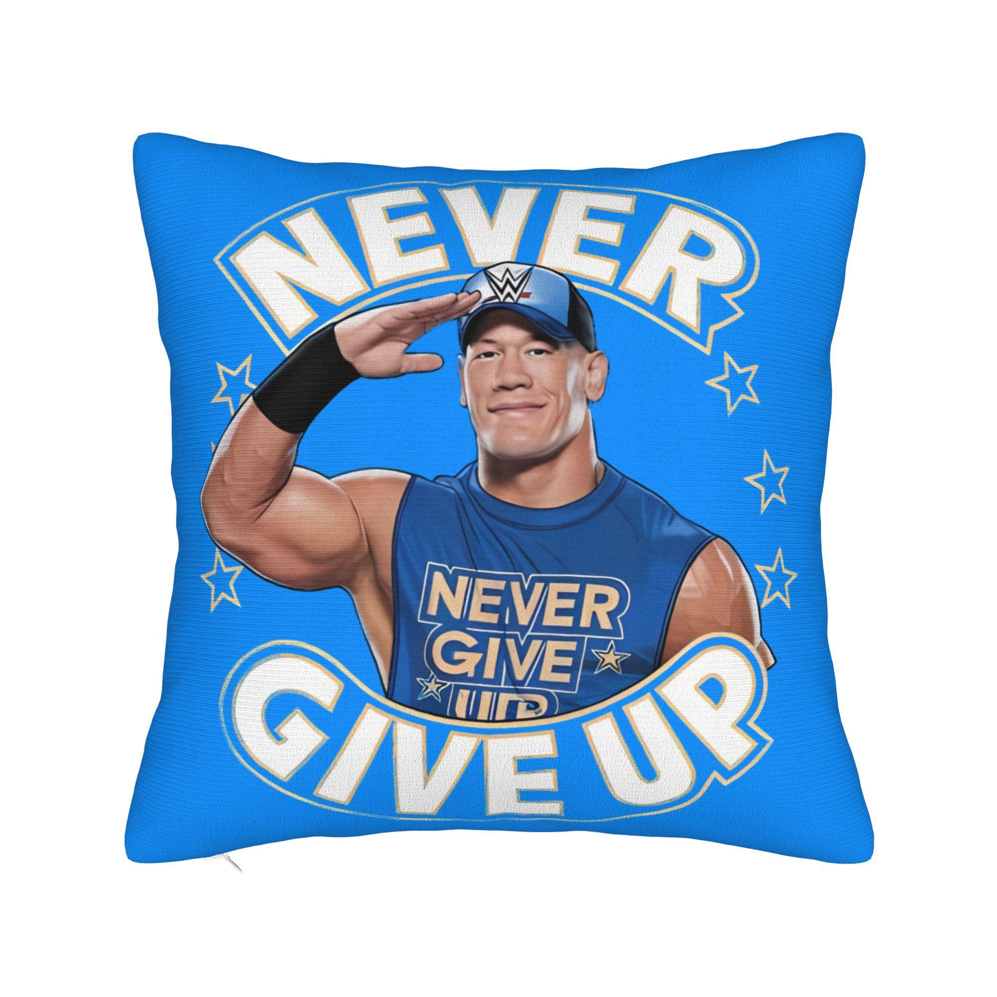 

Respect Earn It John Cena Square Pillowcases Polyester Seat Farewell Tour 2025 Cushion Case Cool Decor Pillow Cover 40*40 16x16Inch