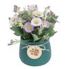Small Artificial Plants Pots Mini Fake Potted Plants Faux Daisy Ornament Home Indoor Outdoor Decor
