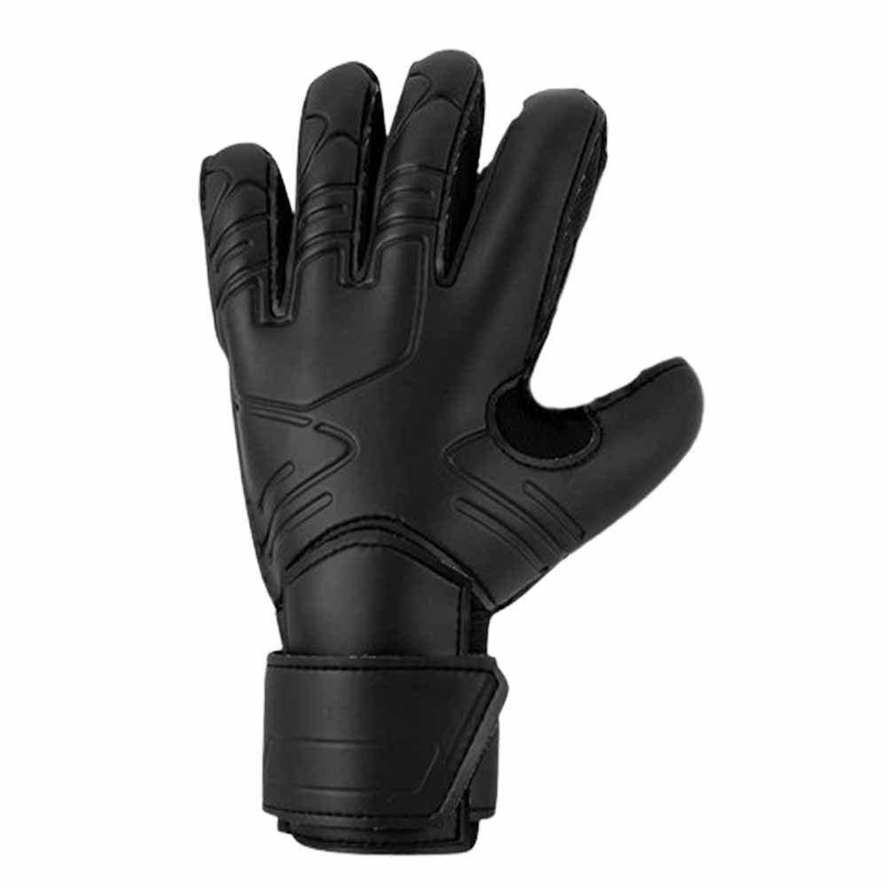 Black Goalie Gloves Finger Protection Football Goalkeeper Gloves  Soccer Training