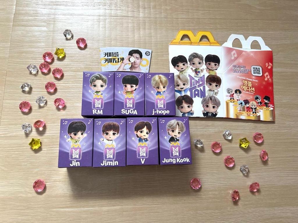 [USED] BTS Figure Set Complete + Bonus McDonald's