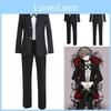 Danganronpa Byakuya Togami Cosplay Kostume Høj Kvalitet Sort Jakke Bukser Skjorte