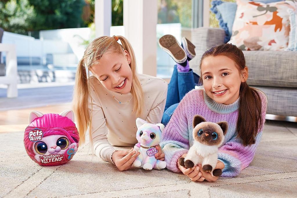 Pets Alive Cat Plush Toy with Meowing Calico Kitten! [Imported]