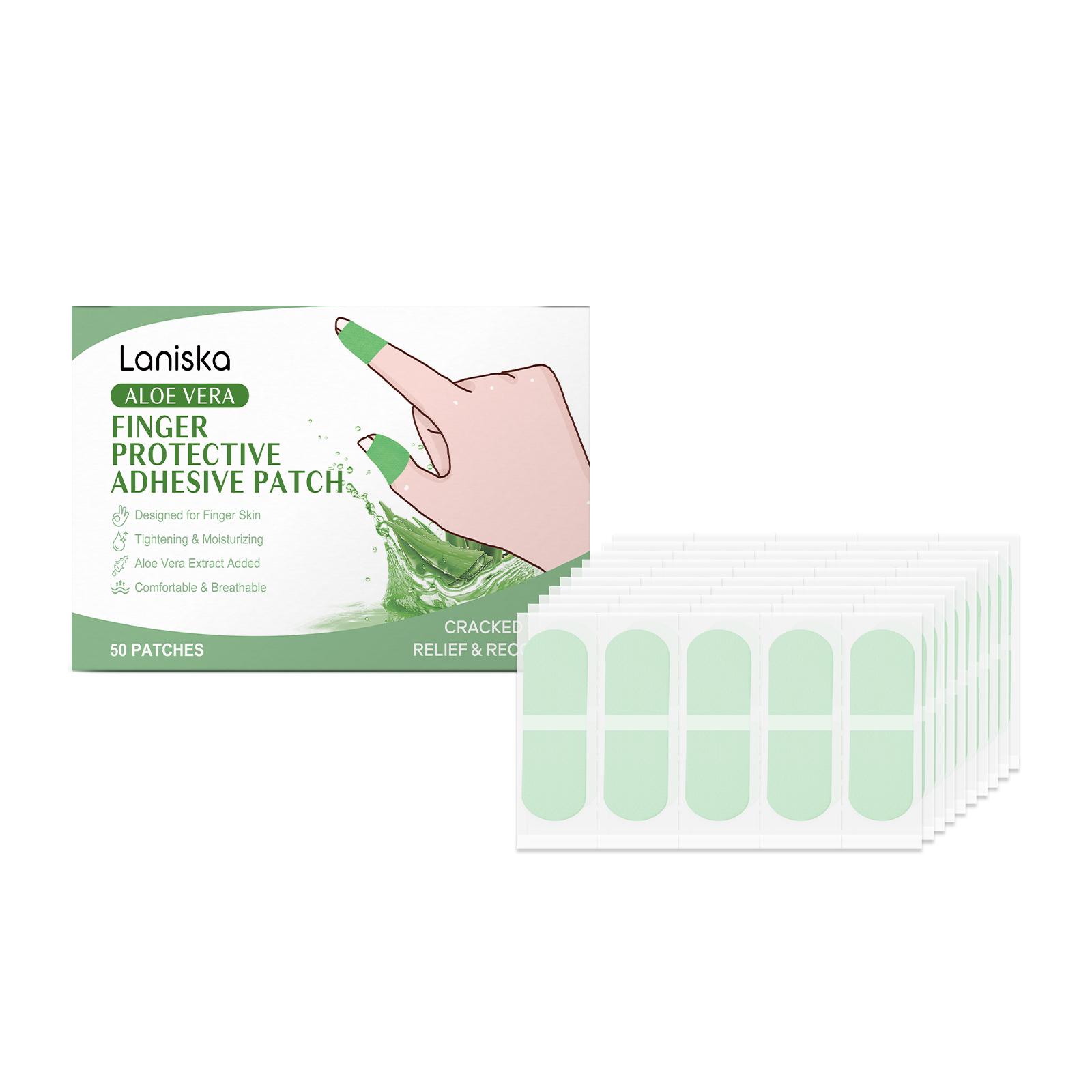 

50pcs Laniska Finger Crack Repair Patches, High Breathability Pressure Sensitive Adhesive Tape, Daily Hand Care & Winter Protection for Fingers