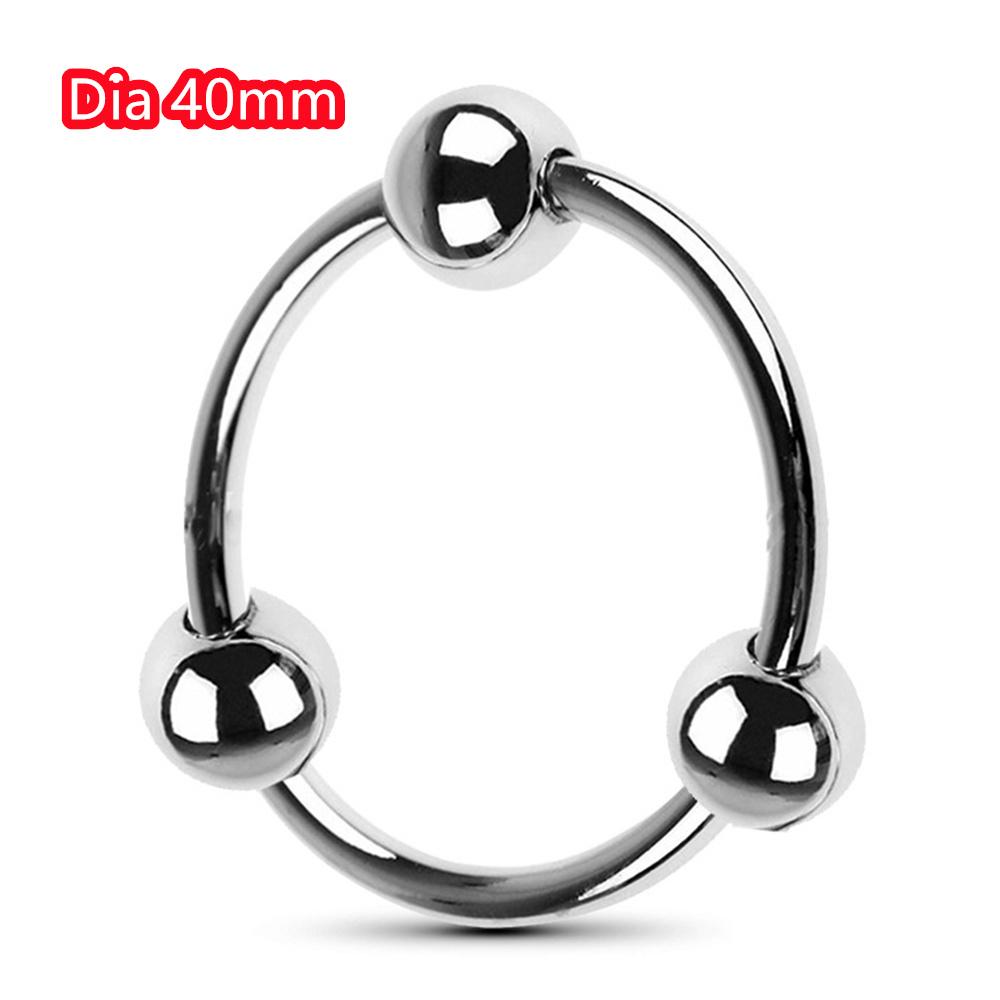 Metal Penis Ring Sex Toys For Men Male Delay Ejaculation Stainless Steel Cock Ring Glans Stimulator Sex Increase Orgasm 6 Sizes