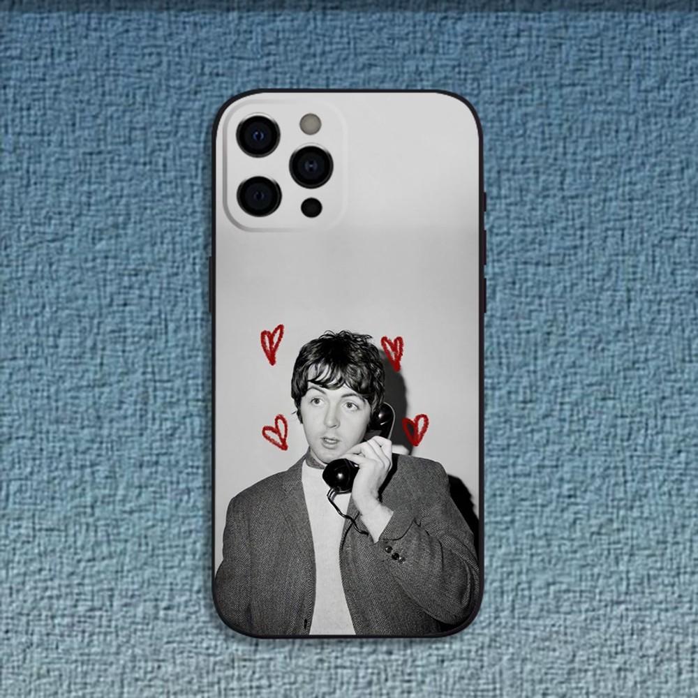 

Singer P-Pau-M-McCartney Phone Case For iPhone 16,15,14,13,12,11,Pro,X,XS,Max,XR,Plus,Mini Soft Black Cover iPhone15pro