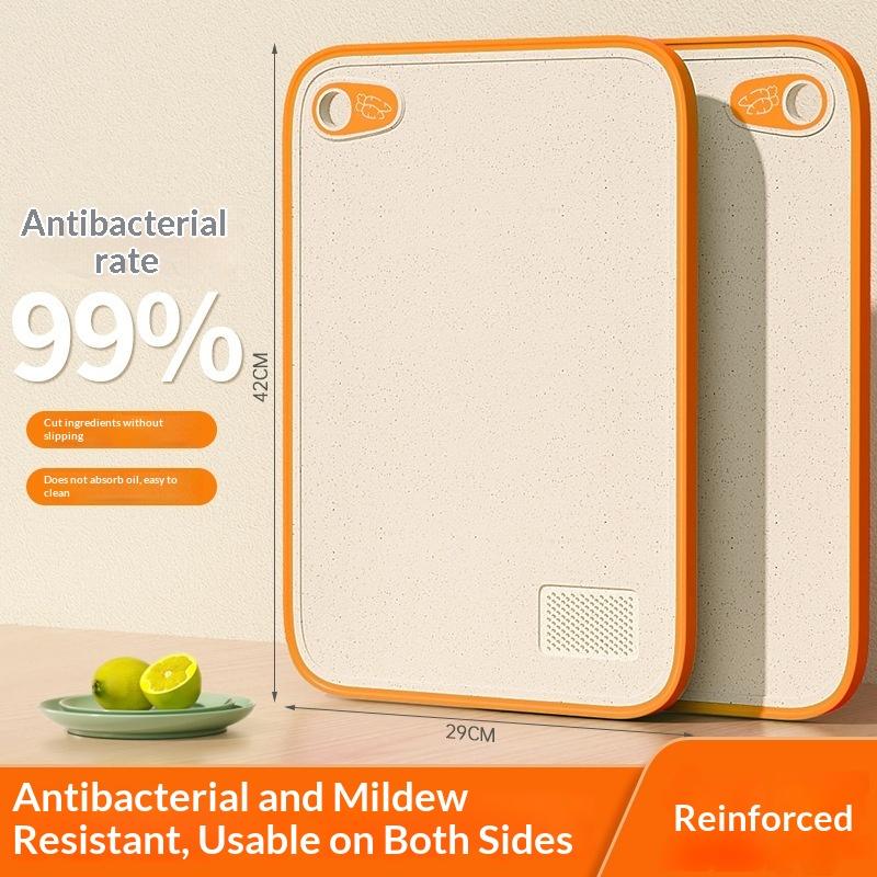 Double-Sided Antibacterial Cutting Board Anti-Mildew Anti-Slip Plastic Multi-Functional Fruit Sticky Board Home Kitchen Tool