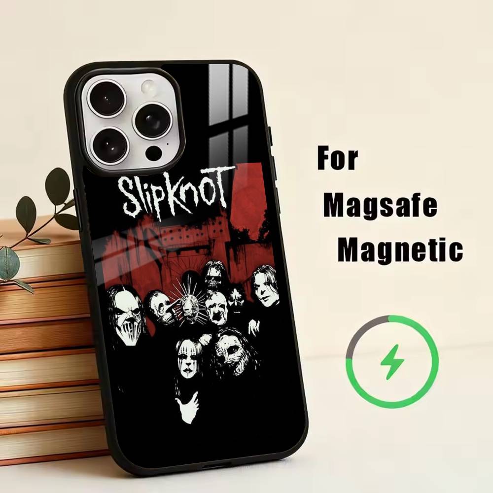 S-Slipknot Bone C-Church Phone Case For iPhone17,16,15,14,13,12,11 Plus,Pro Magnetic For Magsafe Wireless Charging