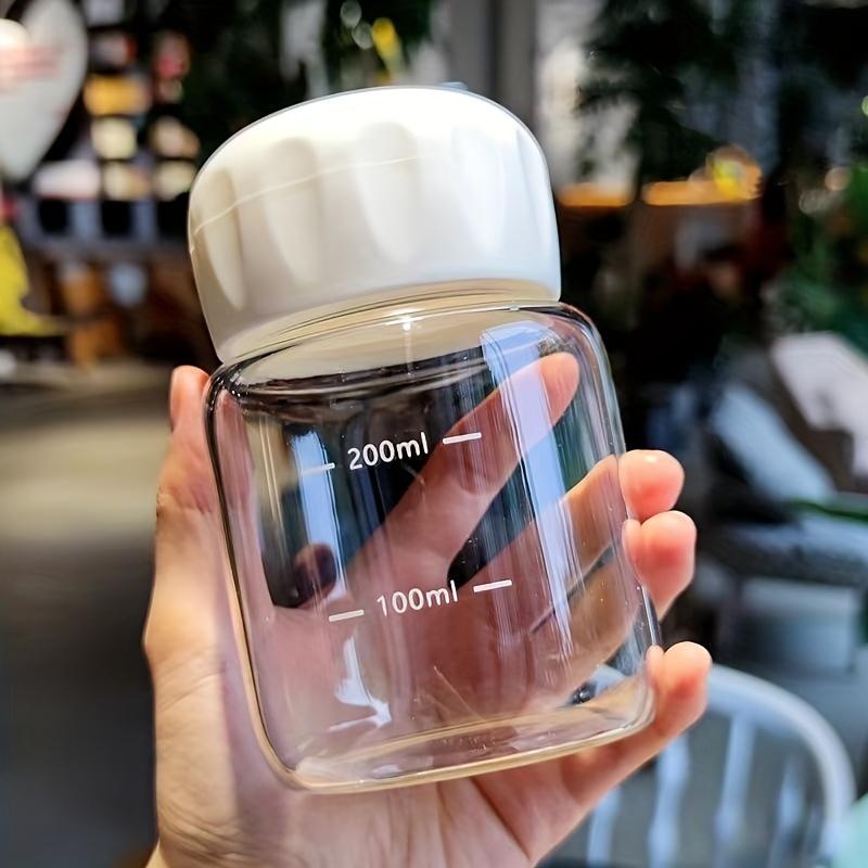10,2 Unzen Mini-Wasserflasche, Kunststoff, durchsichtiger Milchbecher, tragbare, wiederverwendbare Trinkbecher, Sommer-Trinkgeschirr, Reise, Outdoor, Geburtstagsgeschenke