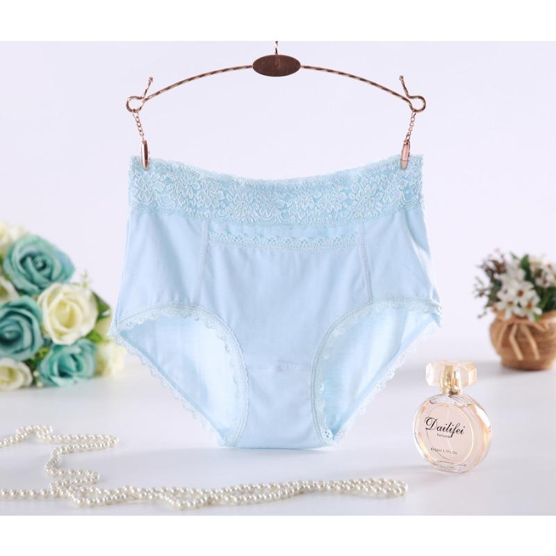 Medium High Waist Cotton Plus Briefs Size Women's Underwear Pocket Knickers Style Big Red Triangle Panties