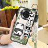 Dirt-resistant Cartoon Phone Case For Cubot Note20 Phone Holder Wristband Waterproof Panda Soft case Anti-dust Cute Ring