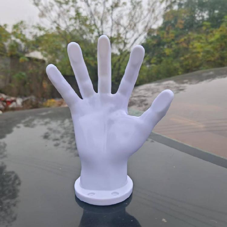 Sports Themed Hand Model Display Stand Elegant Surfaces For Basketball Football Decors Multiple Use Across Environment