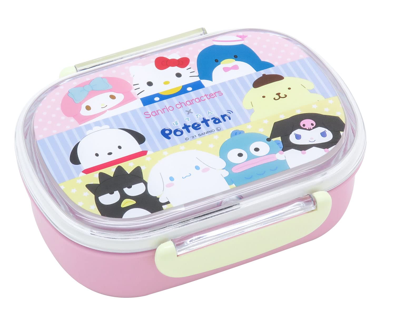 

OSK Potetan Lunch Box Pink Made in Japan (With Core) PCR-7