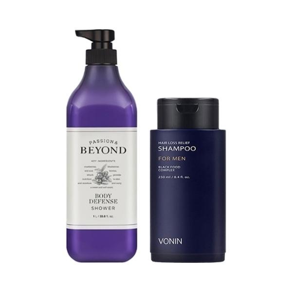 

BEYOND Body Defense Shower 1L + Bonin Relief Shampoo 250ml / Large Body Wash
