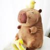 40-60Cm Large Capybara Plush Toy Cute Capibara With Duck Swim Ring Kawaii Stuffed Animal Soft Toy Birthday Xmas Gift