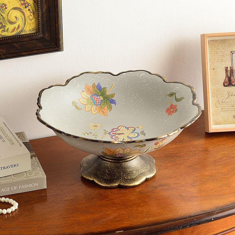 Retro Ceramic Fruit Bowl Set for Living Room and Dining Table