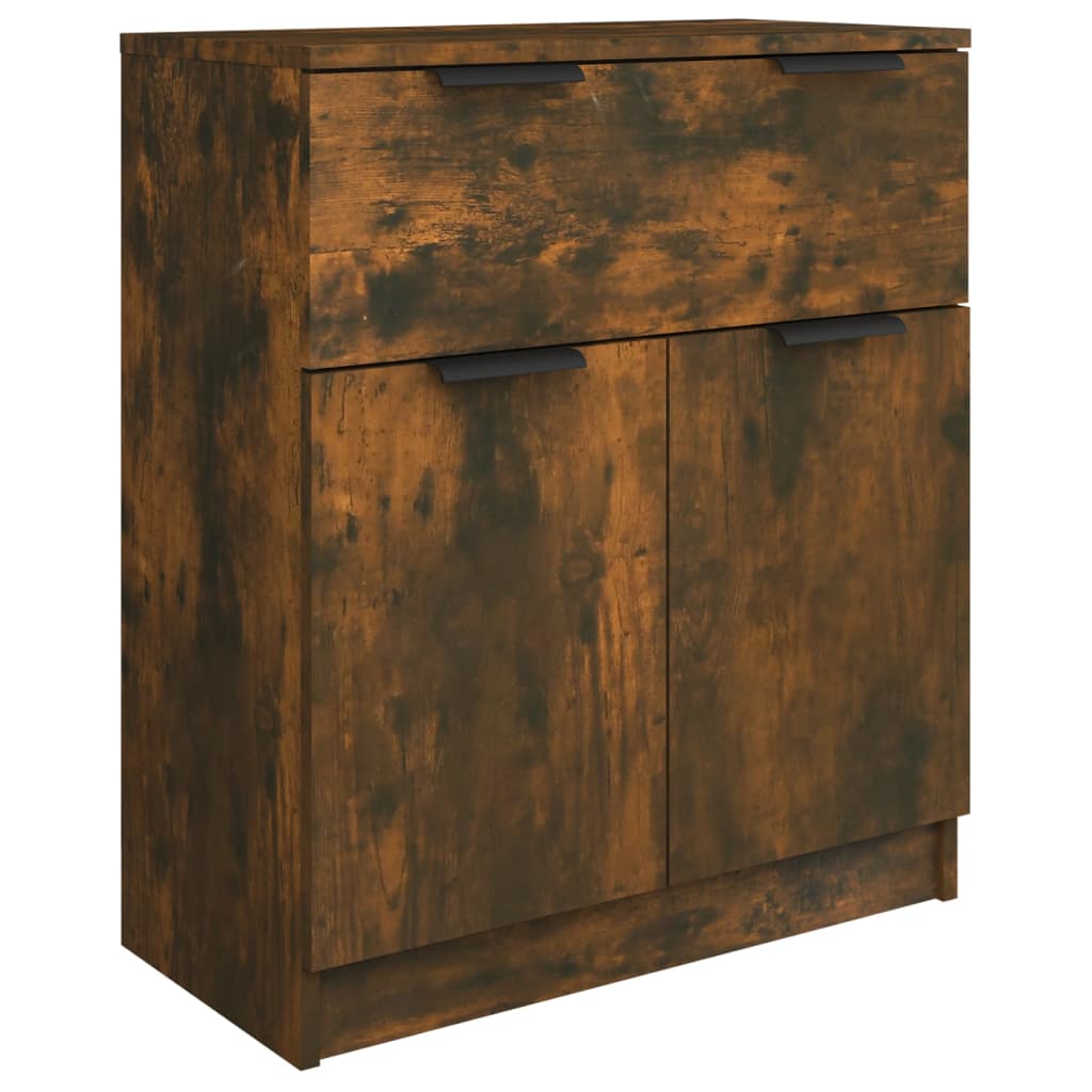 Vidaxl 3-Piece Chest of Drawers, Smoked Oak, Wood-Based Material