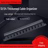 19-Inch 12-Tier 24-Port Cable Manager with Punch Down Tool