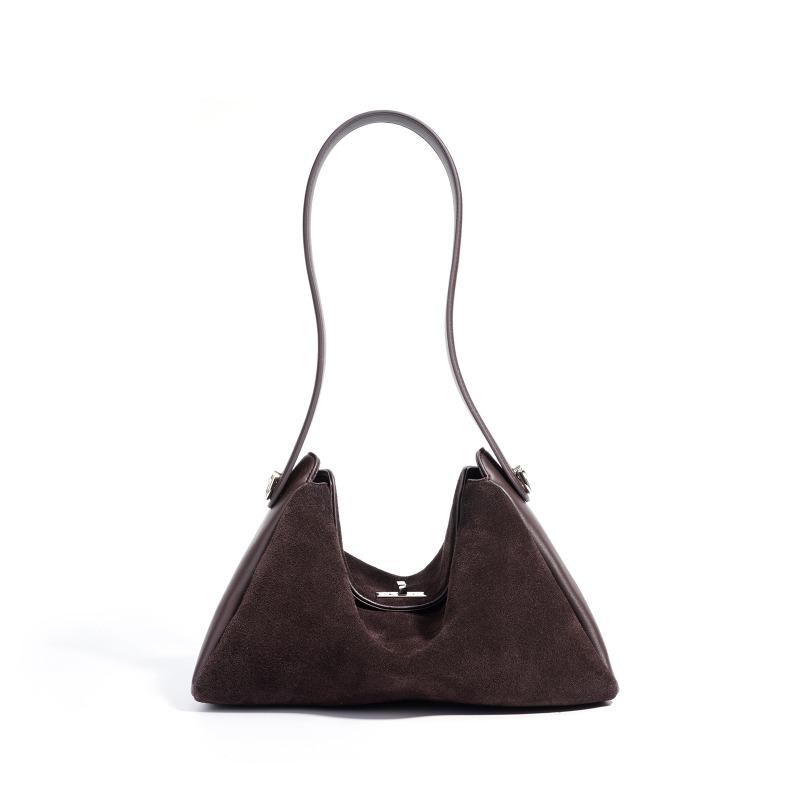 Premium Niche Bag Women's Autumn and Winter Suede Versatile Messenger Bag Simple Retro Casual Leather Portable Shoulder Bag